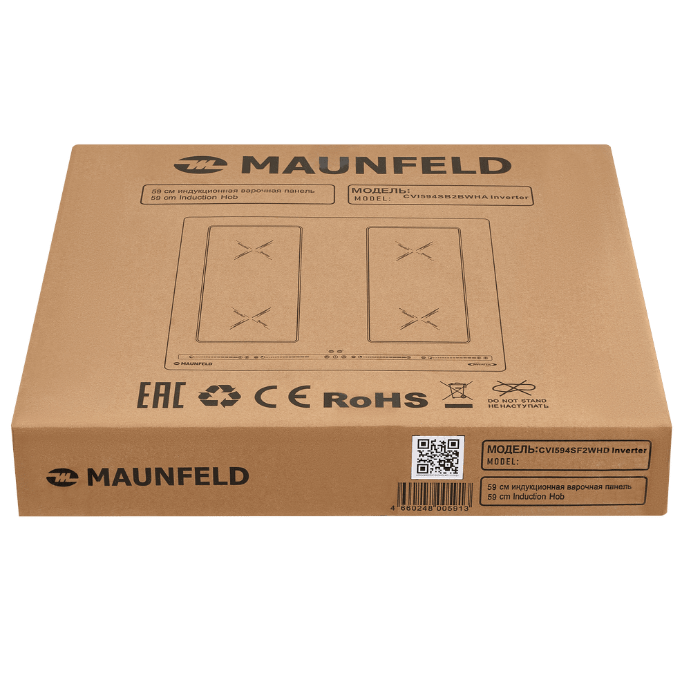 Индукционная варочная панель MAUNFELD CVI594SB2WHA Inverter