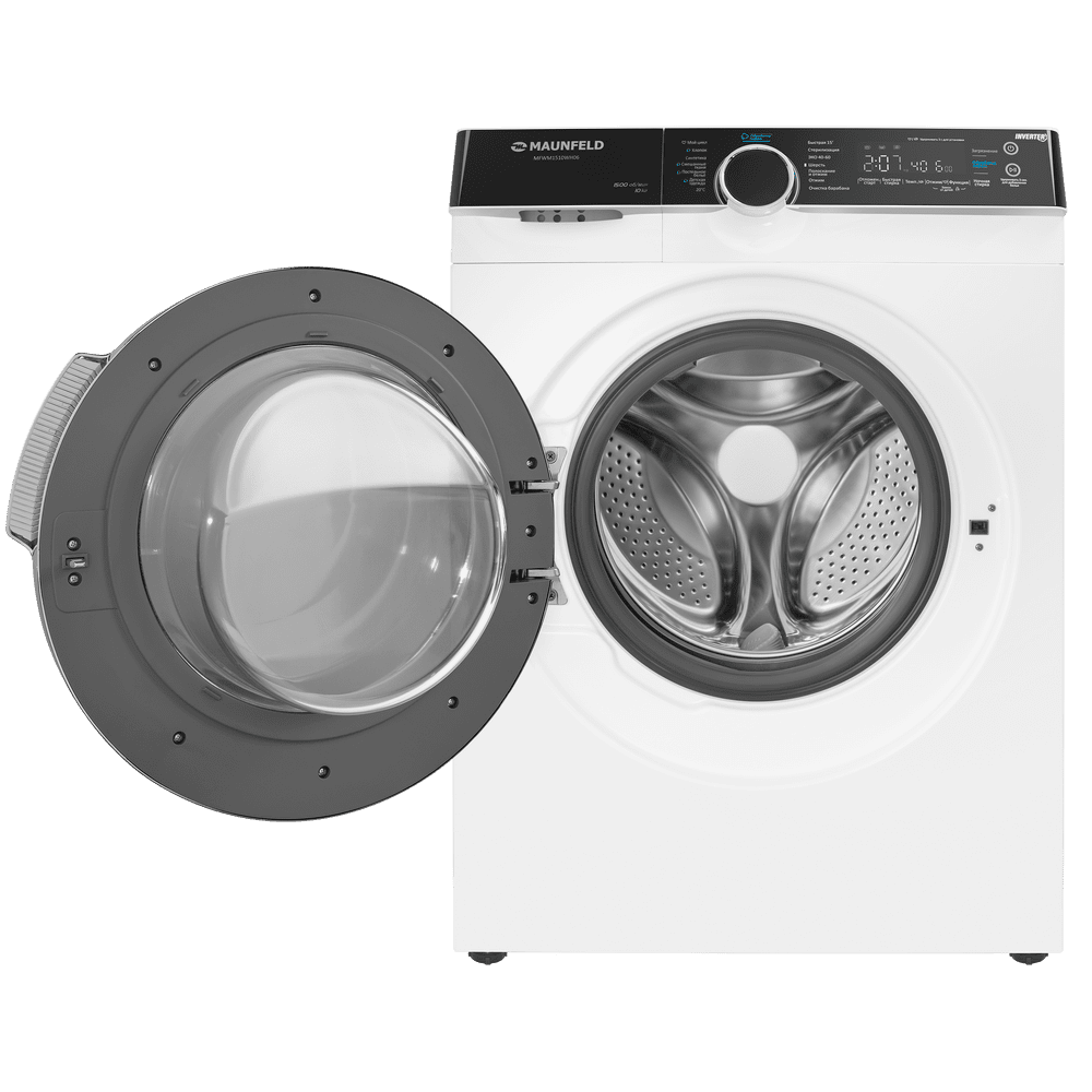 Стиральная машина с инвертором и паром MAUNFELD MFWM1510WH06