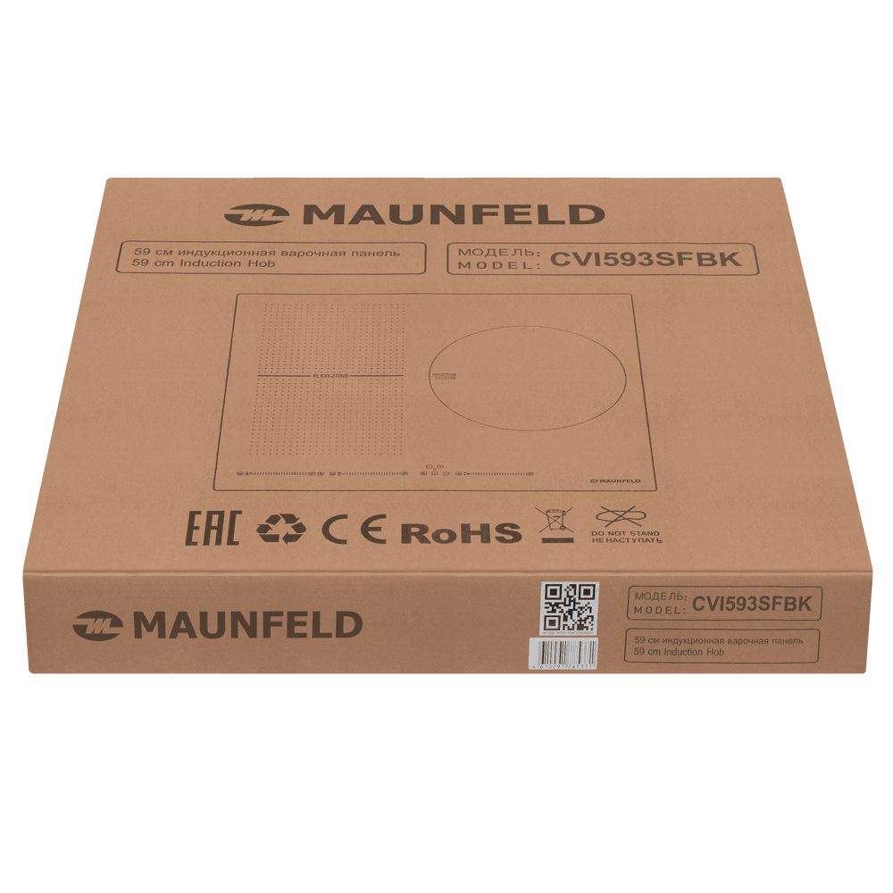 Индукционная варочная панель с Flex Zone и Booster MAUNFELD CVI593SFBK Inverter