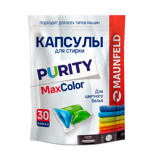 Капсулы для&nbsp;стирки Maunfeld Purity Max Color MWC30MC (30&nbsp;штук в&nbsp;упаковке)